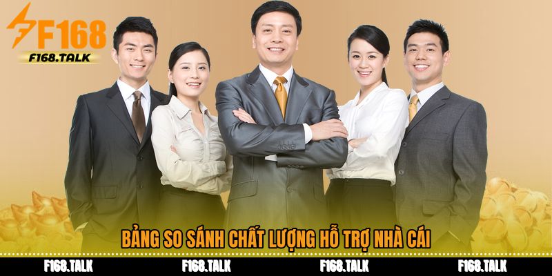 Bảng so sánh chất lượng hỗ trợ nhà cái