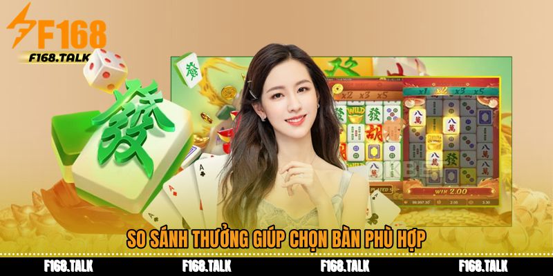 So sánh thưởng giúp chọn bàn phù hợp